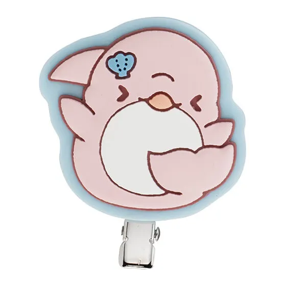 ゆるいるか カプセルヘアクリップ ピンクイルカ