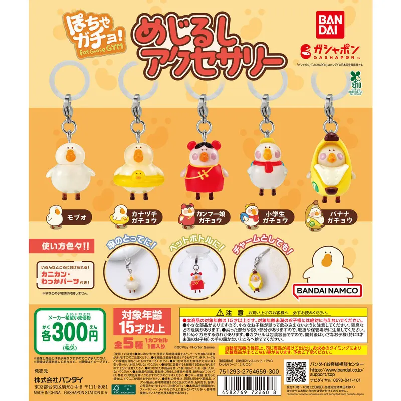 ぽちゃガチョ! めじるしアクセサリーの台紙