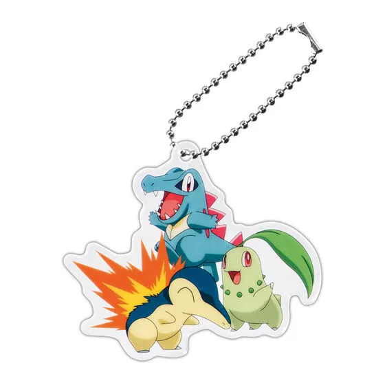 ポケットモンスター 旅立ちの3匹アクリルスイング チコリータ&ヒノアラシ&ワニノコ