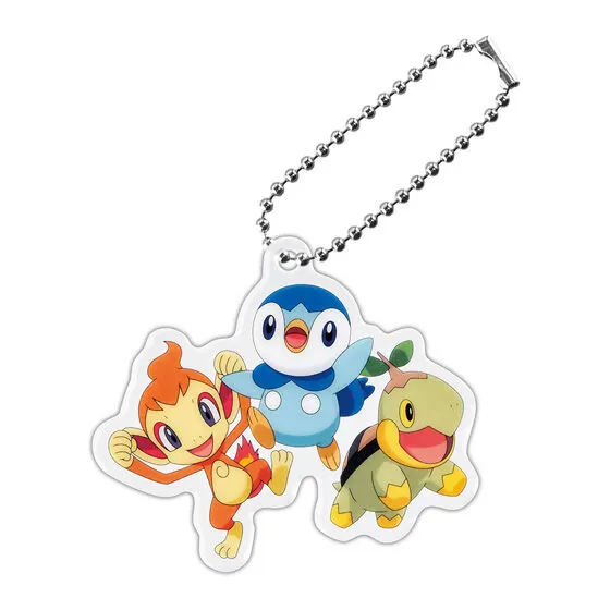 ポケットモンスター 旅立ちの3匹アクリルスイング ナエトル&ヒコザル&ポッチャマ