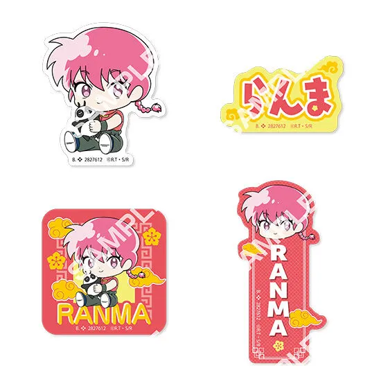 らんま1/2 ステッカーコレクション らんま&玄馬(パンダ)のぬいぐるみ