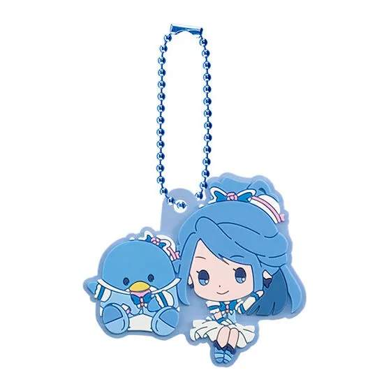 Yes!プリキュア5GoGo!×サンリオキャラクターズ カプセルラバーマスコット キュアアクア×タキシードサム
