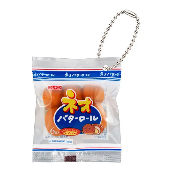 フジパン スクイーズマスコットチャーム ネオバターロール 6個入
