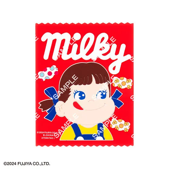 お菓子のペコちゃん クリアラバーコースター ミルキー