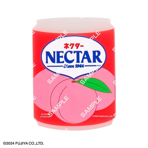 お菓子のペコちゃん クリアラバーコースター ネクターピーチ