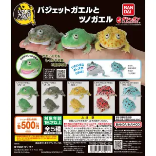 いきもの大図鑑レプティ バジェットガエルとツノガエルの画像