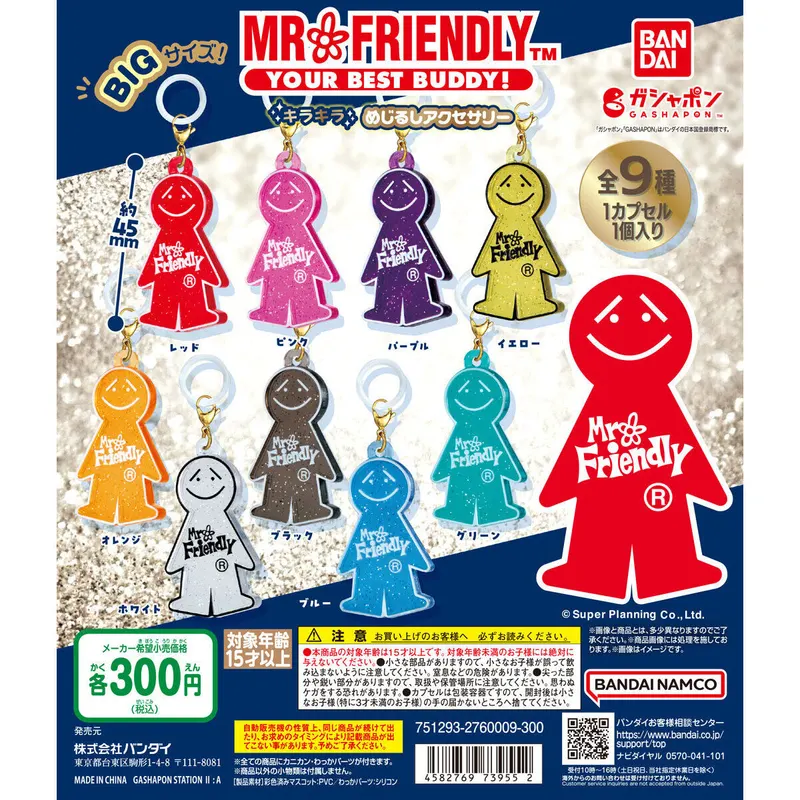 MR.FRIENDLY(ミスター・フレンドリー) キラキラめじるしアクセサリーの台紙