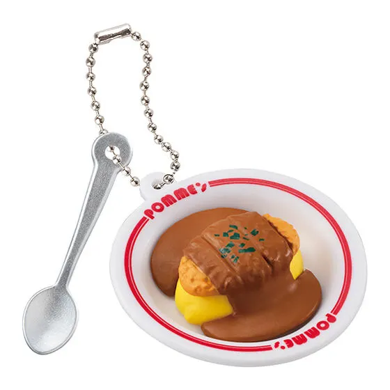 ポムの樹 ミニチュアチャーム 2 ポム豚かつのカレーソースオムライス