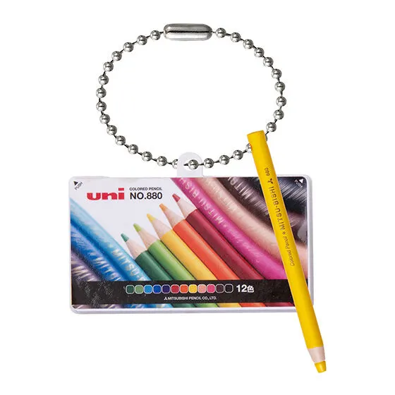 uni MITSUBISHI PENCIL ミニチュアチャーム2 色鉛筆 880