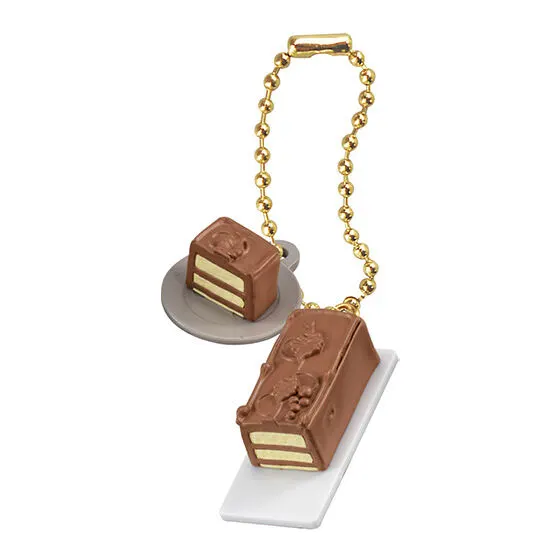 Tops ミニチュアチャーム2 チョコレートケーキR+カットケーキ