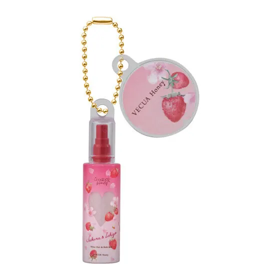 VECUA Honey ミニチュアチャーム きらめきヘア&ボディフレグランスミスト 野イチゴサクラ