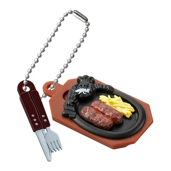 ステーキハウス ブロンコビリー ミニチュアチャーム 炭焼きがんこハンバーグ（塩のせVer.）