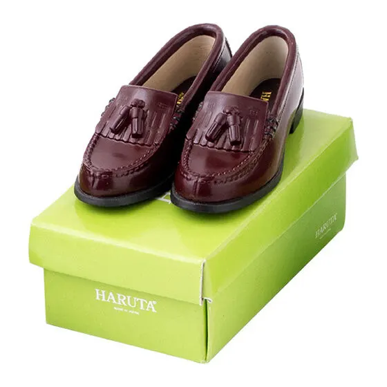 HARUTA ローファーコレクション タッセルローファー（赤茶）