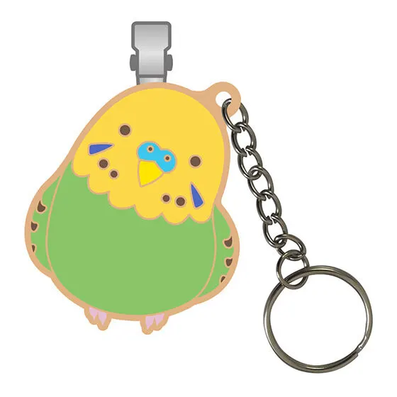 鳥さんのバッグクリップ ~さよなら鍵迷子~ セキセイインコ(グリーン)