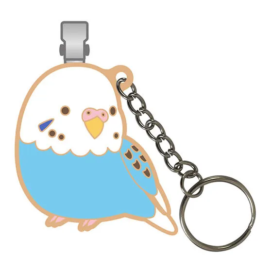 鳥さんのバッグクリップ ~さよなら鍵迷子~ セキセイインコ(ブルー)