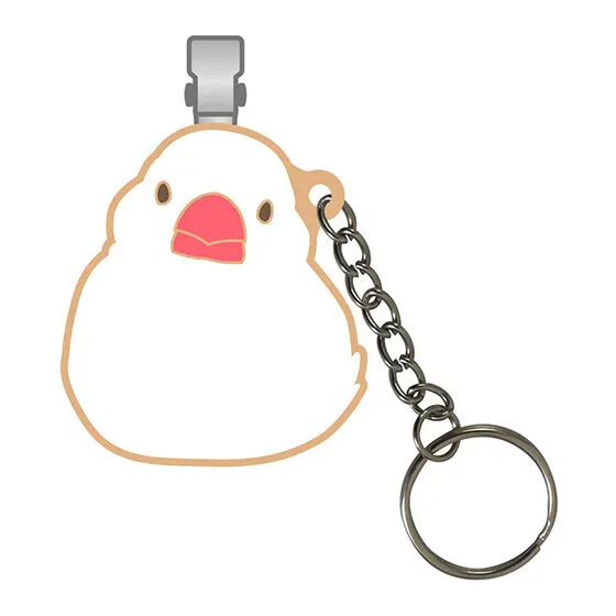 鳥さんのバッグクリップ ~さよなら鍵迷子~ 白文鳥