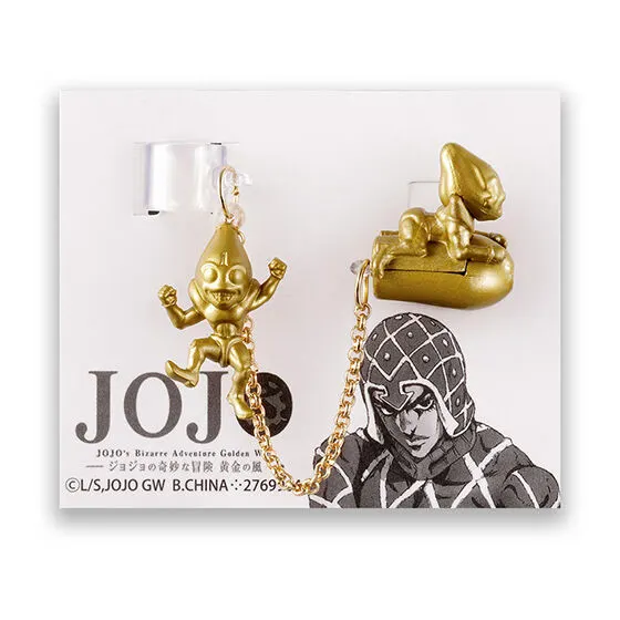 ジョジョの奇妙な冒険 イヤーカフコレクション グイード・ミスタ(右耳用)Gold ver.