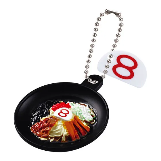 8番らーめん ミニチュアフィギュアチャームコレクション 唐麺(1玉)