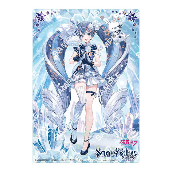 初音ミク SNOW MIKU 2025 クリアビジュアルポスター 【デザインA】Art by tokki