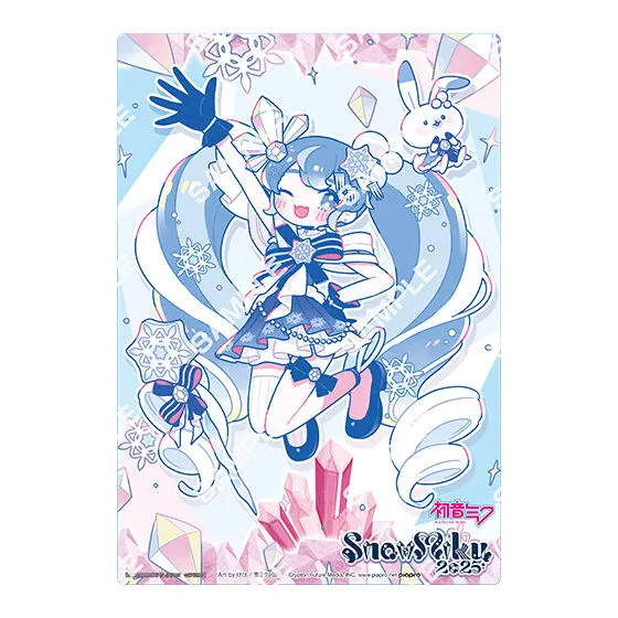 初音ミク SNOW MIKU 2025 クリアビジュアルポスター 【デザインB】Art by けけ