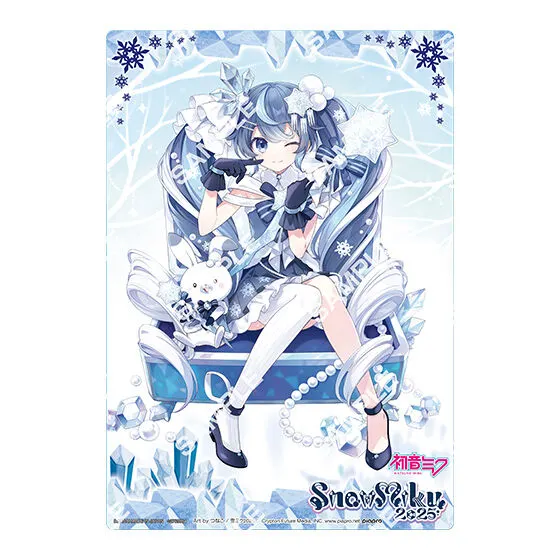 初音ミク SNOW MIKU 2025 クリアビジュアルポスター 【デザインC】Art by つなこ
