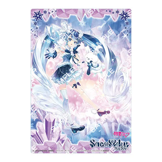 初音ミク SNOW MIKU 2025 クリアビジュアルポスター 【デザインD】Art by KEI