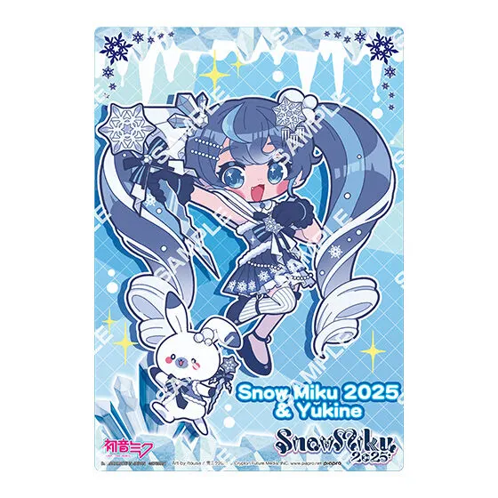 初音ミク SNOW MIKU 2025 クリアビジュアルポスター 【デザインE】Art by itousa