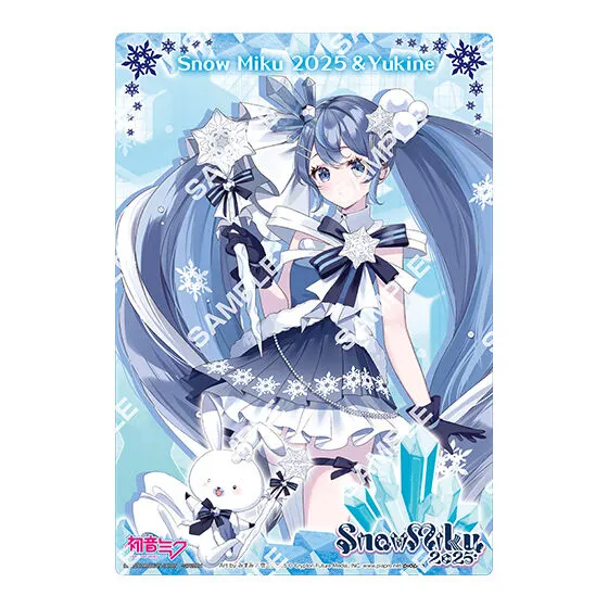 初音ミク SNOW MIKU 2025 クリアビジュアルポスター 【デザインG】Art by みすみ