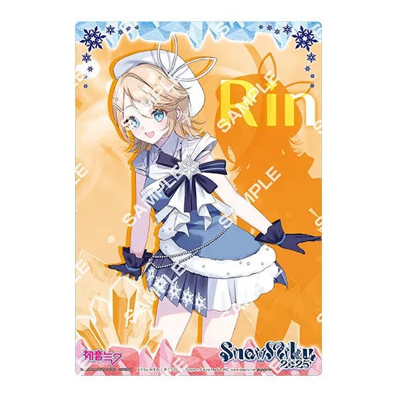 初音ミク SNOW MIKU 2025 クリアビジュアルポスター 【デザインH】Art by みすみ