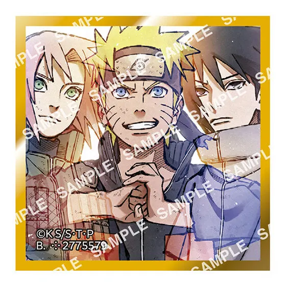 豆ガシャ色紙 NARUTO-ナルト- 疾風伝 第三弾 うずまきナルト・うちはサスケ・春野サクラ