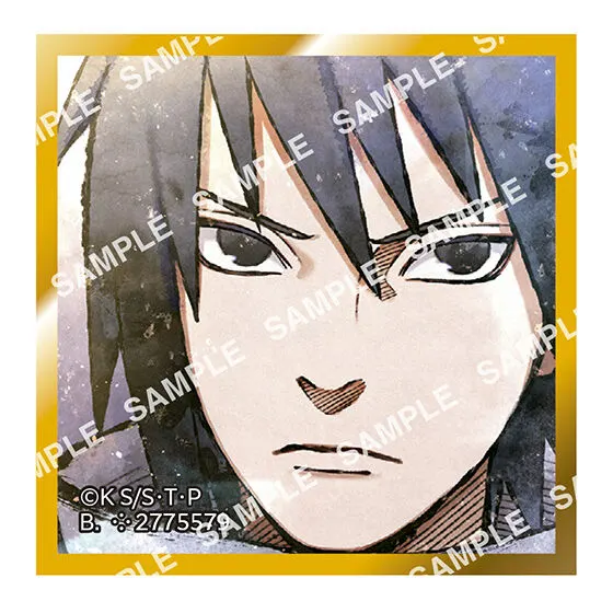 豆ガシャ色紙 NARUTO-ナルト- 疾風伝 第三弾 うちはサスケ