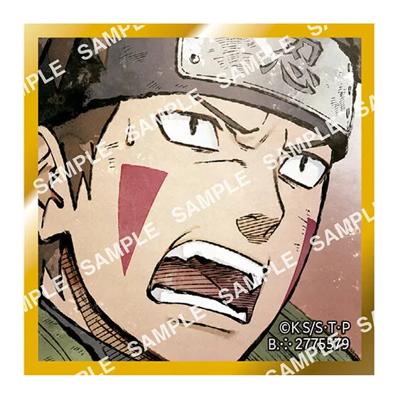 豆ガシャ色紙 NARUTO-ナルト- 疾風伝 第三弾 犬塚キバ