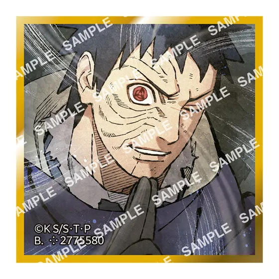 豆ガシャ色紙 NARUTO-ナルト- 疾風伝 第四弾 うちはオビト