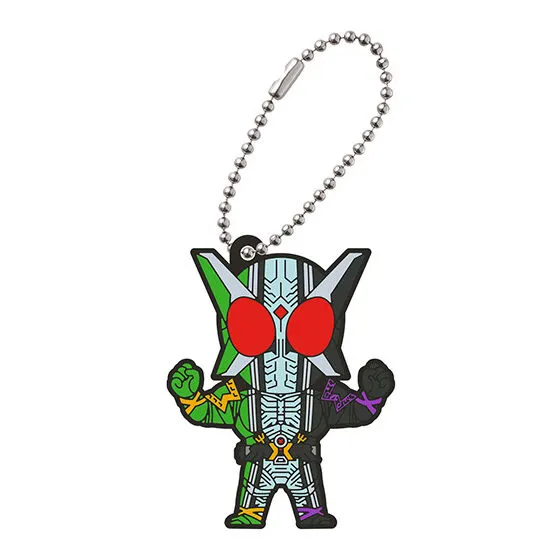 仮面ライダーシリーズ レジェンドライダー カプセルラバーマスコット6 仮面ライダーW サイクロンジョーカーエクストリーム
