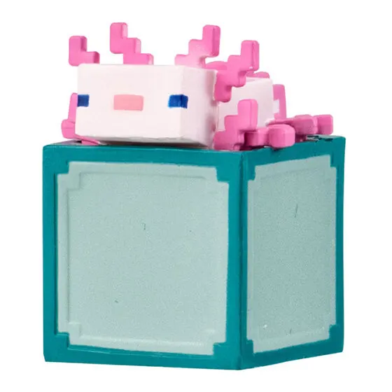 MINECRAFT(マインクラフト) ならぶんです。6 蓄光ver. Axolotl & Sea Lantern(ウーパールーパー&シーランタン)