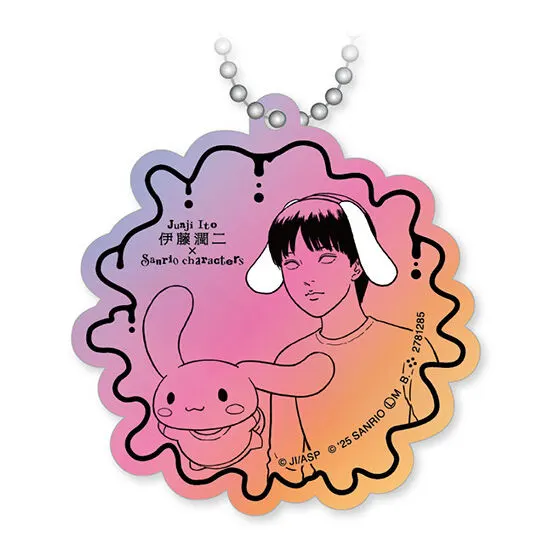 伊藤潤二×サンリオキャラクターズ アクリルチャーム 白服の美少年×シナモロール