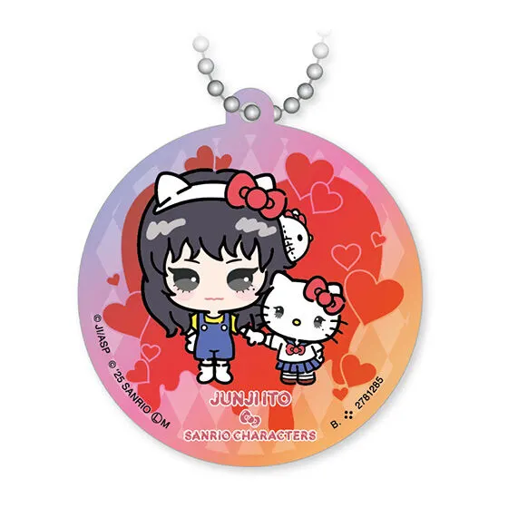 伊藤潤二×サンリオキャラクターズ アクリルチャーム デフォルメ富江×ハローキティ