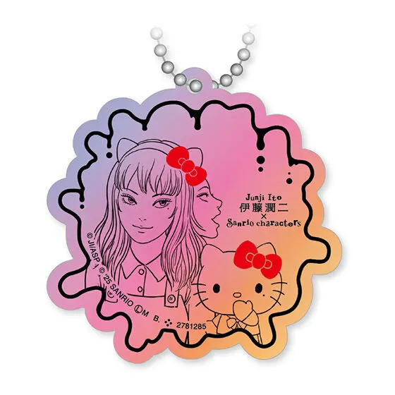 伊藤潤二×サンリオキャラクターズ アクリルチャーム 富江×ハローキティ