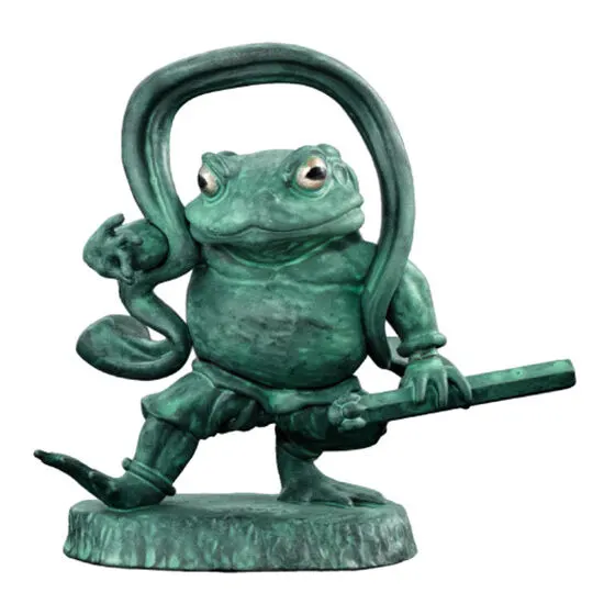 ART IN GASHAPON カエルの金剛力士像 カエルの金剛力士像 吽形(銅像カラー)
