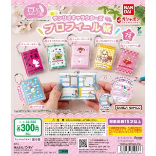 豆ガシャ本 サンリオキャラクターズ「プロフィール帳」の画像