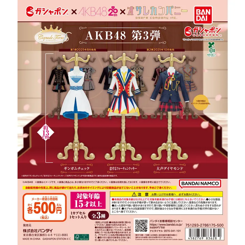 Capsule トルソー AKB48 第3弾の台紙
