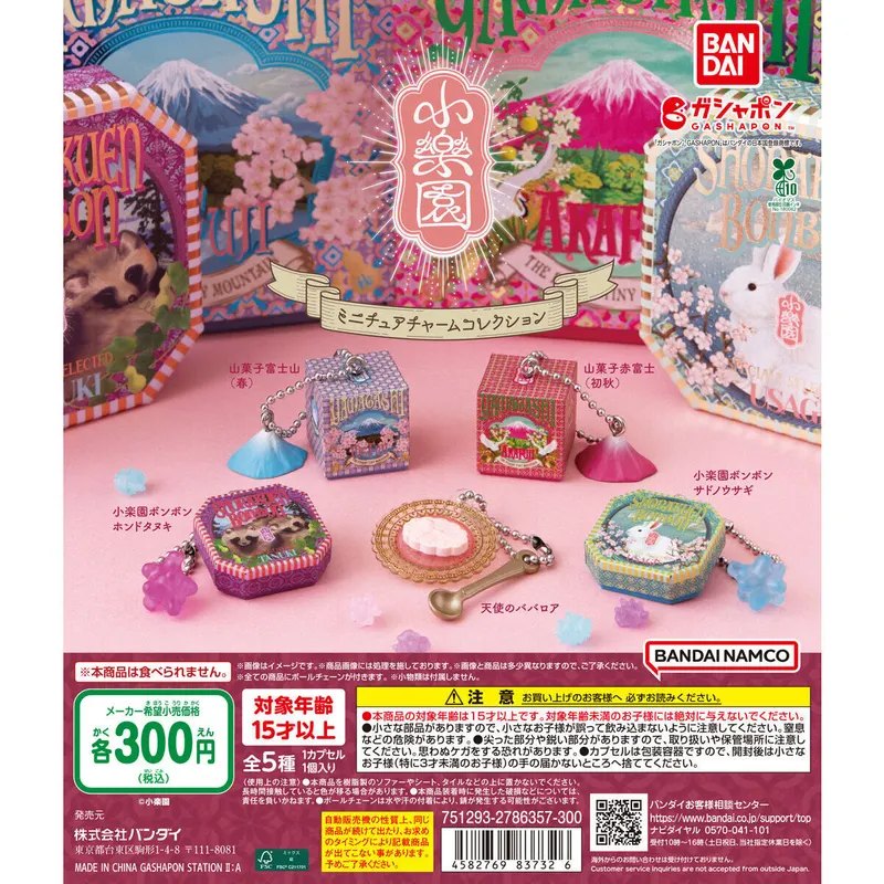 小楽園 ミニチュアチャームコレクションの台紙