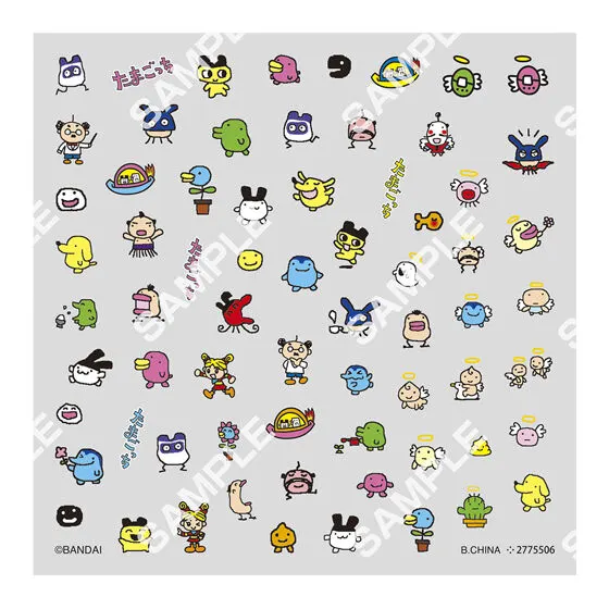 たまごっち ネイルシールコレクション デザインC