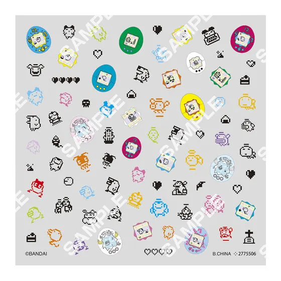 たまごっち ネイルシールコレクション デザインD
