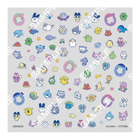 たまごっち ネイルシールコレクション デザインE