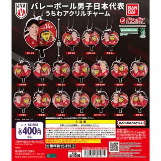バレーボール男子日本代表 うちわアクリルチャームの画像