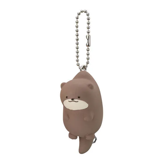 よこみぞゆりのなんでもいきもの つまんでつなげてマスコット カワウソ(ボールチェーンver.)