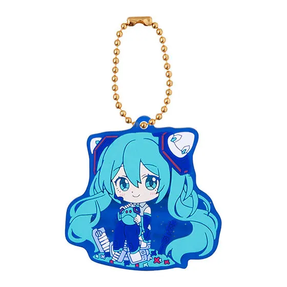 GUNDAM × MIKU Anniversary special project. スペシャルラバーマスコット 初音ミク×ダブルオーガンダム