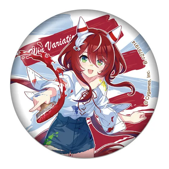 バンダイナムコアミューズメント限定 ウマ娘プリティーダービー カプセル缶バッジ3~ペインタースタイル~ ウインバリアシオン