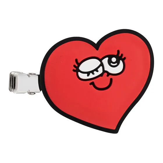PIRAKOHOUSE カプセルヘアクリップ Wink heart